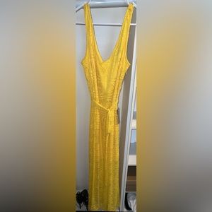 Nordstrom - Midi Dress - Yellow - Lace - New with Tags